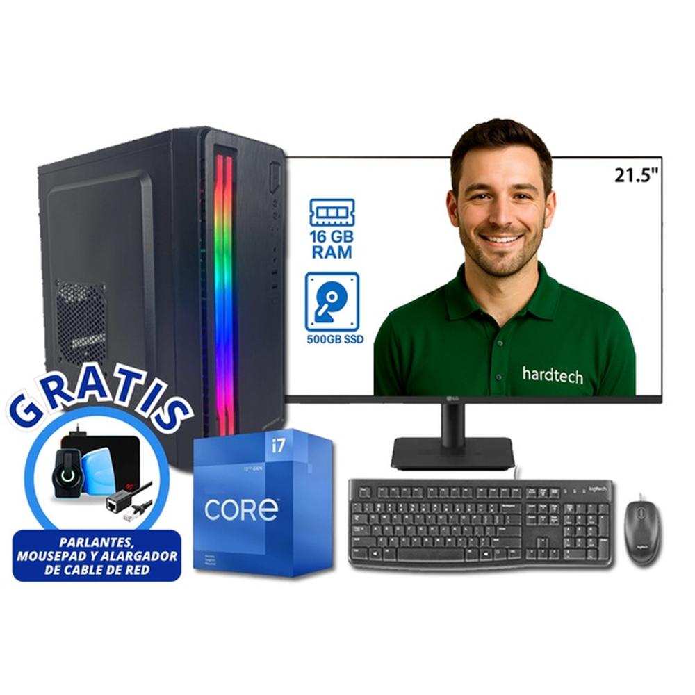 COMPUTADORA DE ESCRITORIO PROCESADOR INTEL CORE I7-12700, 16GB RAM, 500 GB SSD