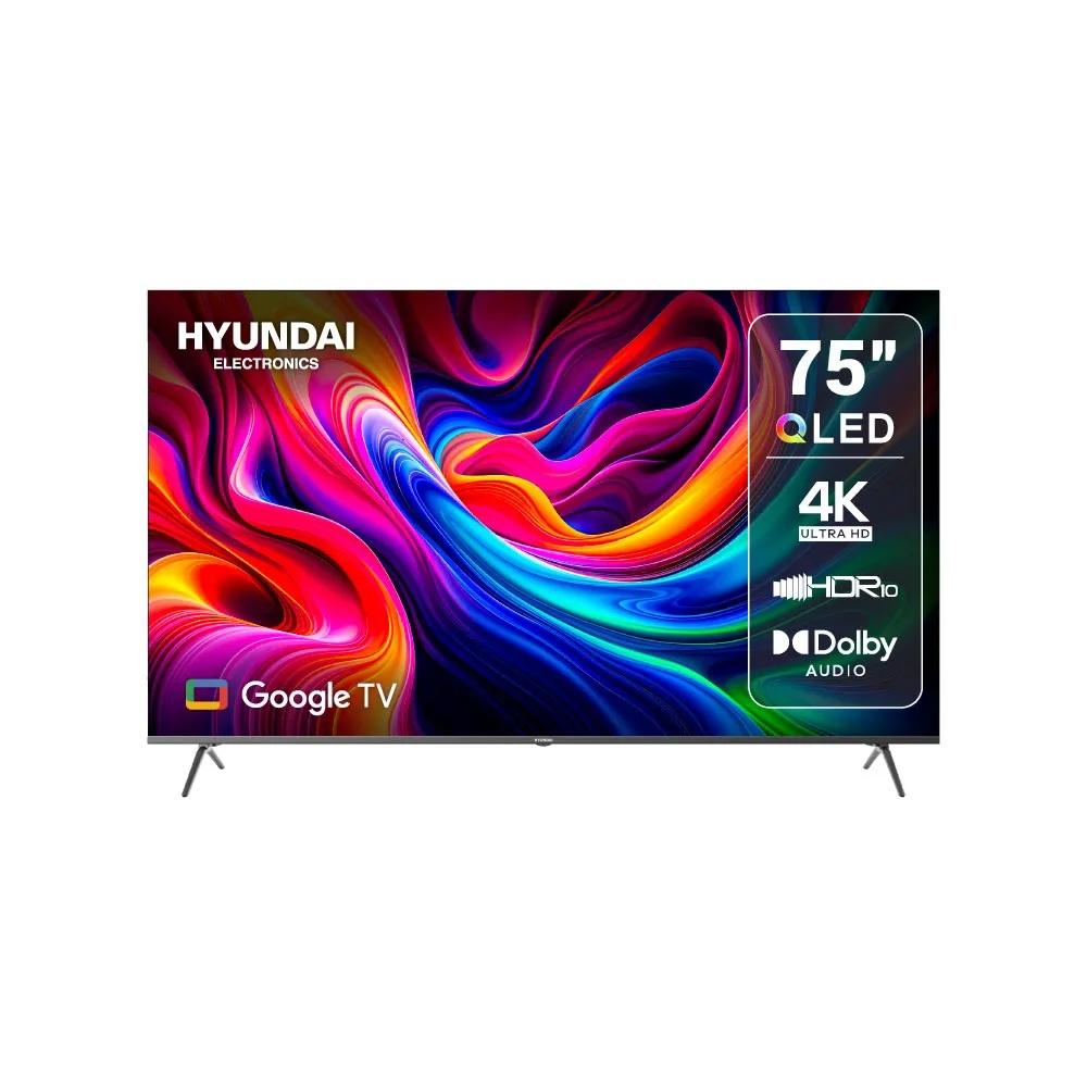 TELEVISOR HYUNDAI 75" HYLED7504QG QLED GOOGLE TV GRIS