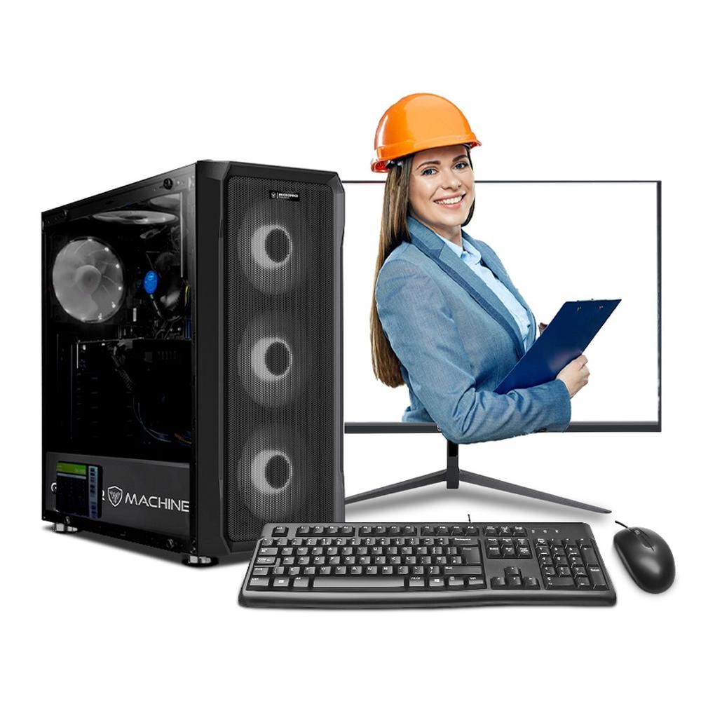 COMPUTADORA INTEL CORE I5 14400F 16GB 500GB 24" IPS RTX3050 6GB PC INGENIERÍA Y DISEÑO MIPCLISTA - MI PC LISTA