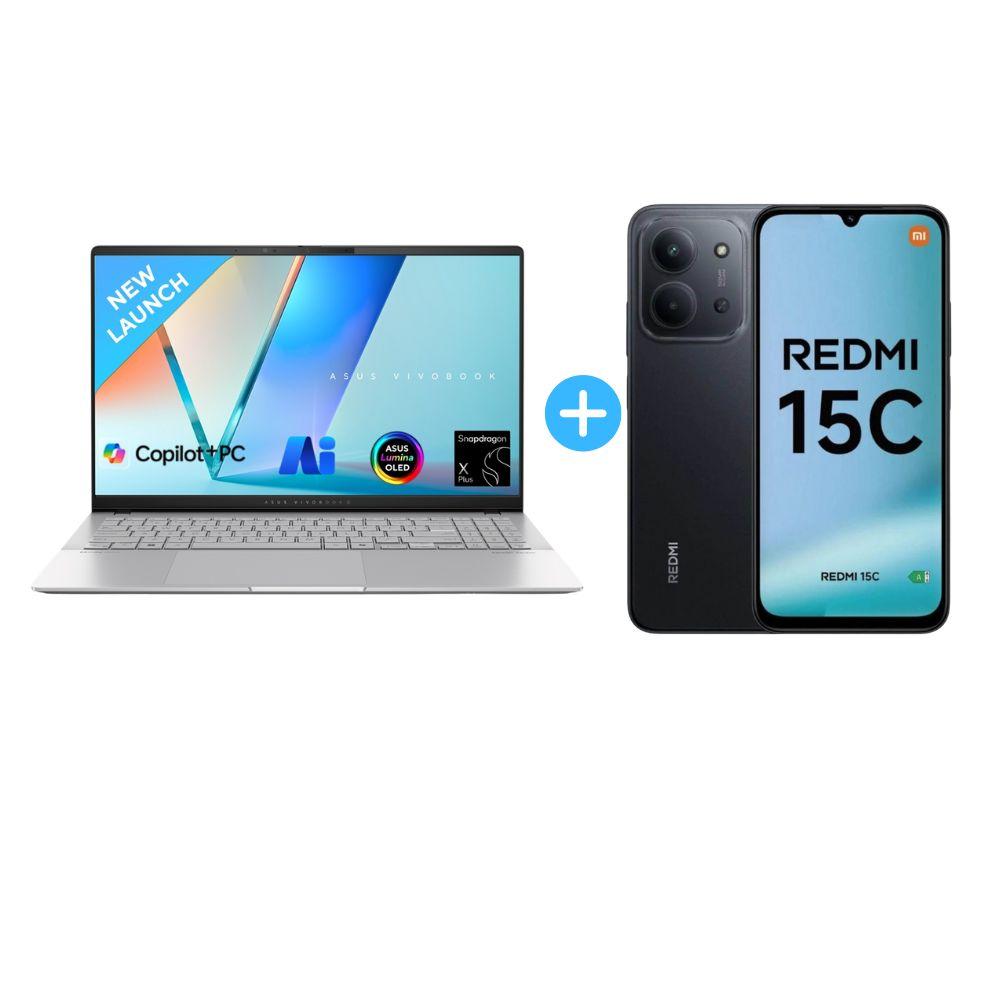 LAPTOP ASUS VIVOBOOKS S5507Q 15.6" SNAPDRAGON X PLUS 1TB SSD 16GB QUALCOMM ADRENO