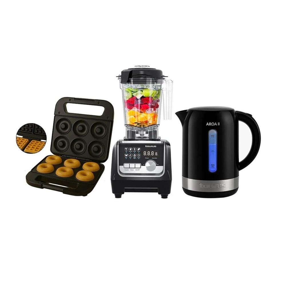 COMBO TAURUS: LICUADORA ELITE PROFESSIONAL + MAQUINA DONAS