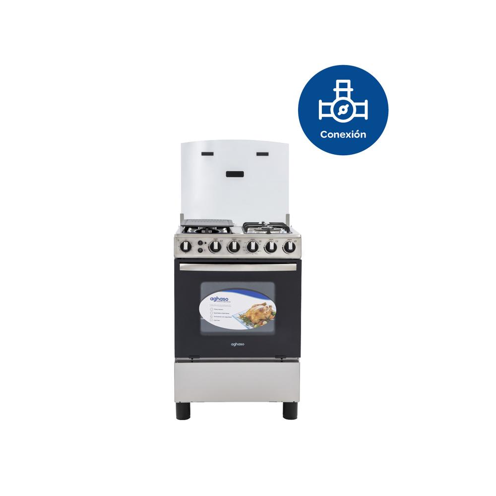 COCINA AGHASO PREMIUM 4H + CONEXIÓN