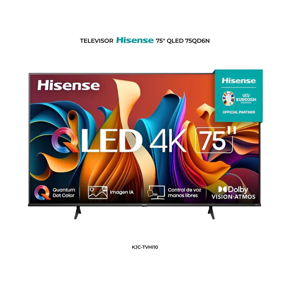 TELEVISOR HISENSE 75" QLED 75QD6N