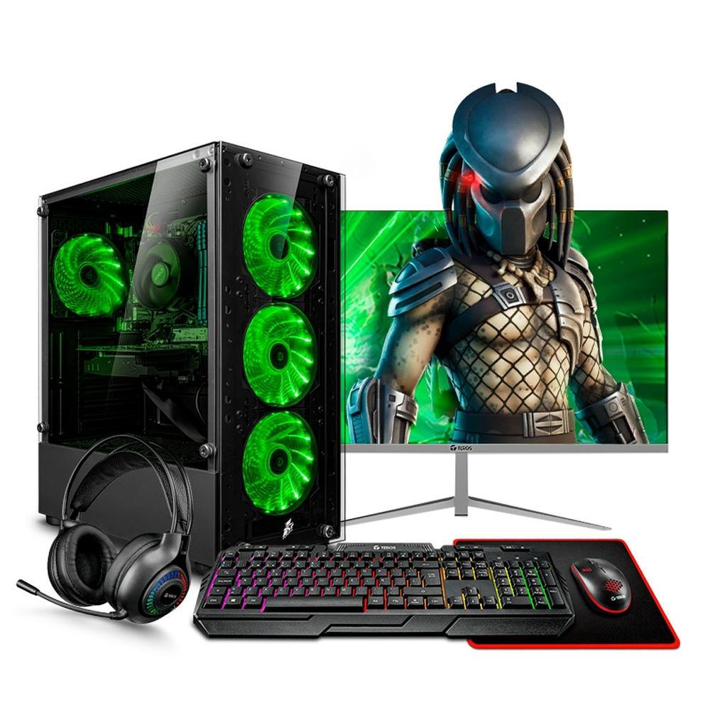 COMPUTADORA PC GAMER HAKU GREEN RYZEN 5 5600GT 16GB 500GB 22" IPS MIPCLISTA - MI PC LISTA