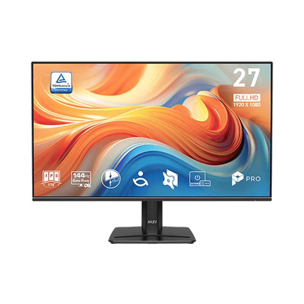 MONITOR MSI PRO MP271 E14, 27, FHD IPS, 1920 X 1080, X1 HDMI, 144 HZ, COLOR NEGRO