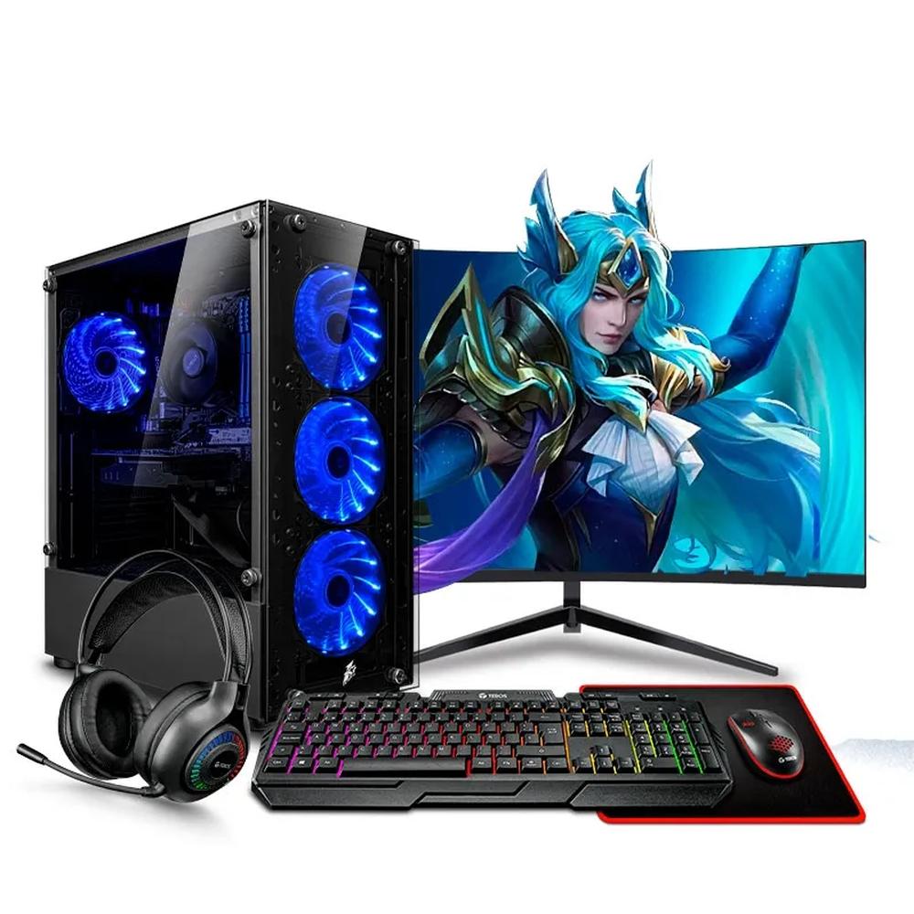 COMPUTADORA PC GAMER DRACO BLUE INTEL CORE I3 14100F 16GB 500GB 24" CURVO RTX3050 6GB MIPCLISTA - MI PC LISTA
