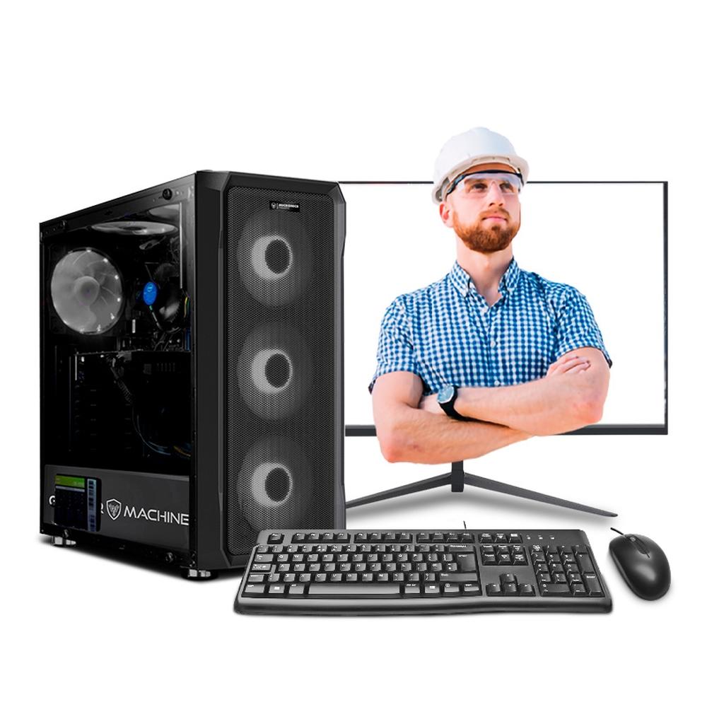 COMPUTADORA INTEL CORE I5 14400F 16GB 1TB 24" IPS RTX5060 8GB PC INGENIERÍA Y DISEÑO MIPCLISTA - MI PC LISTA