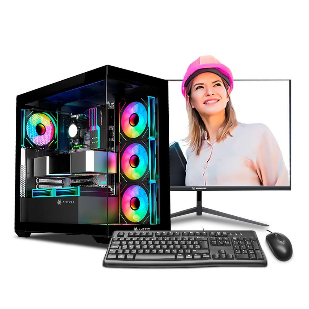 COMPUTADORA INTEL CORE I7 14700F 32GB 1TB 24" IPS RTX5060 8GB PC INGENIERÍA Y DISEÑO MIPCLISTA - MI PC LISTA