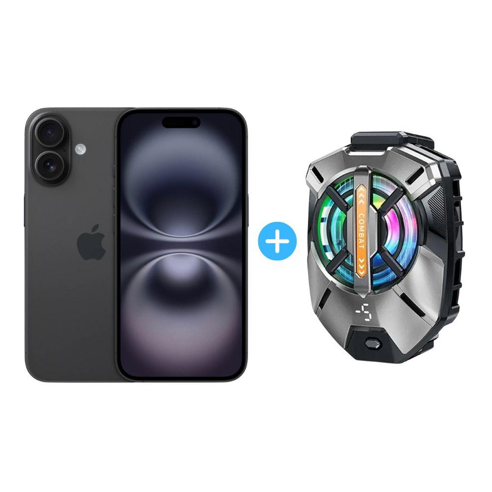 COMBO CELULAR APPLE IPHONE 16 DUAL 128GB 8GB + ACCESORIOS WEIXIYUE BACK CLIP PHONE RADIATOR XS-08