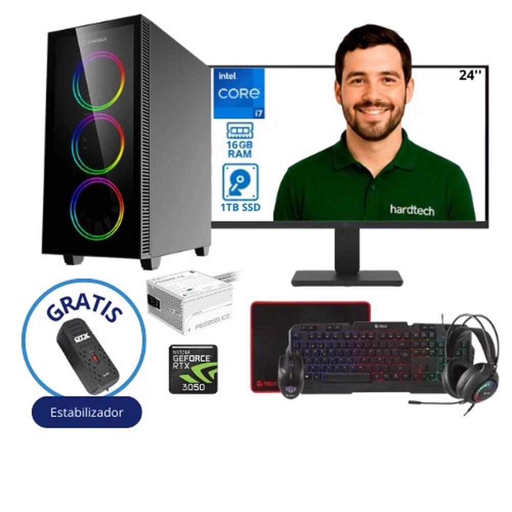 COMPUTADORA GAMER PROCESADOR INTEL CORE I7-12700F, 16GB RAM, SSD 1TB, RTX 3050