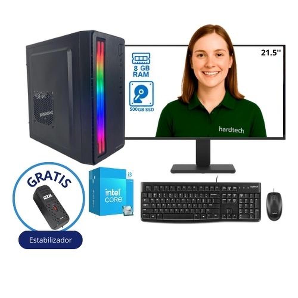 COMPUTADORA DE ESCRITORIO PROCESADOR INTEL CORE I3-10105, 8GB RAM, SSD 500GB