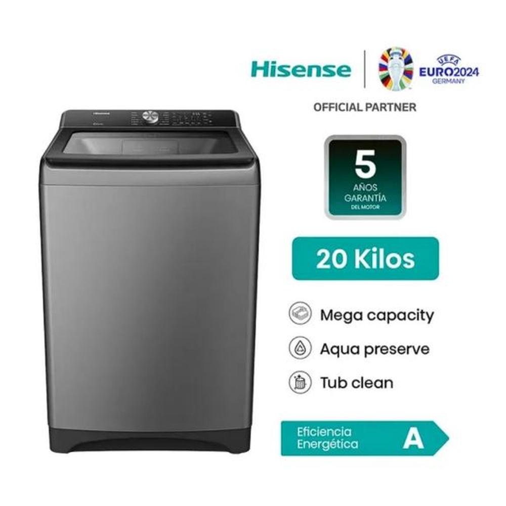 LAVADORA HISENSE CARGA SUPERIOR 20KG WT3T2023UT GRIS MEDIO