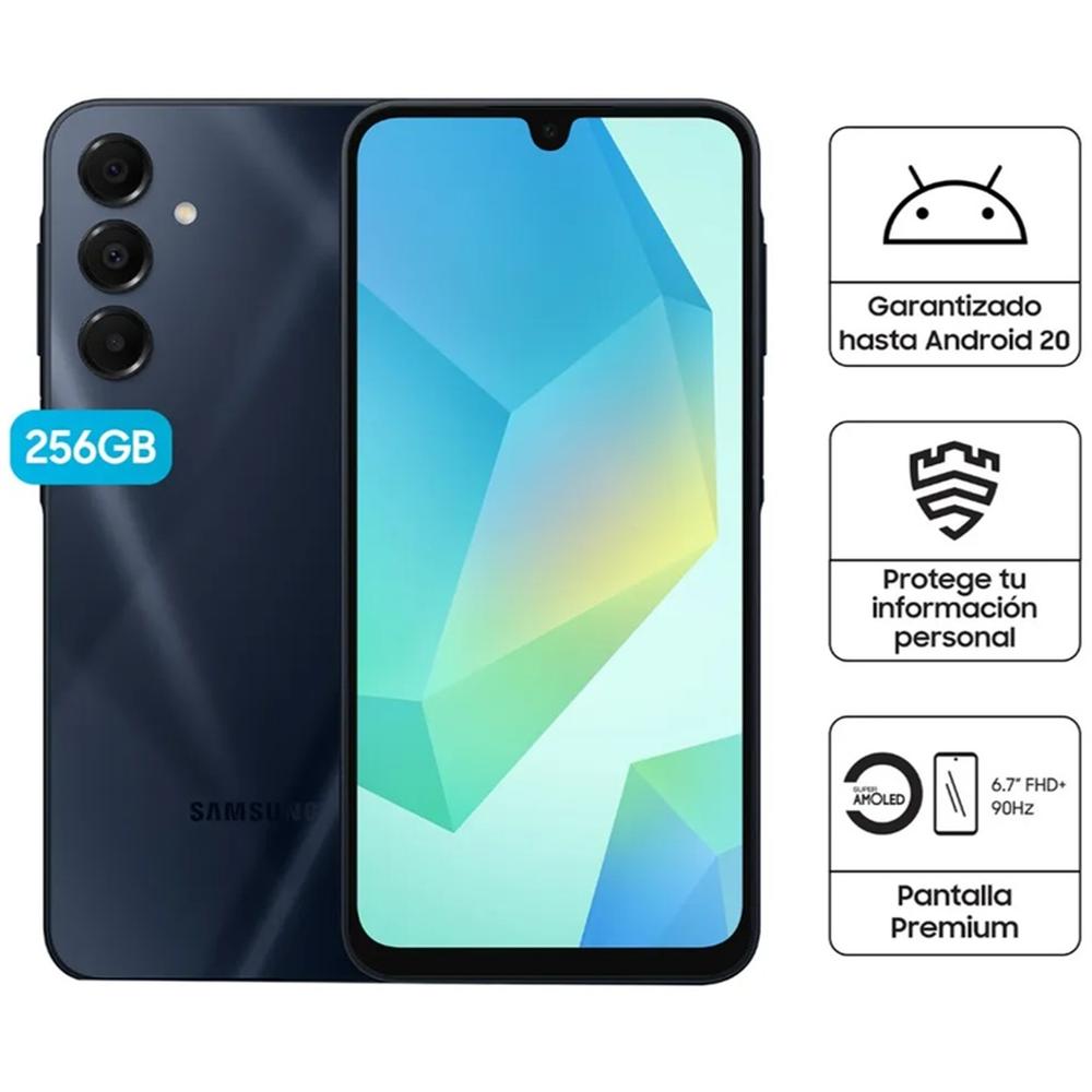 CELULAR SAMSUNG GALAXY A16 6.7" 8GB RAM 256GB NEGRO 4G