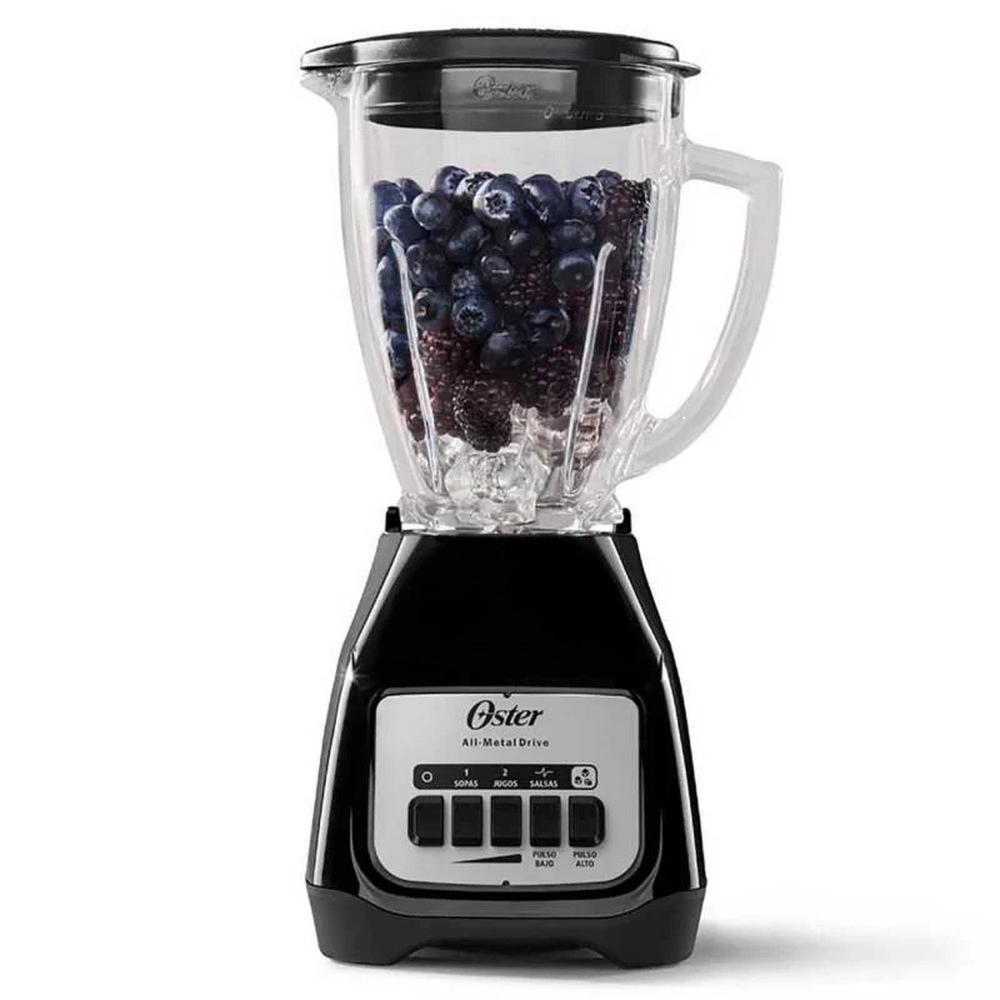 LICUADORA OSTER KALIMAN 2 VEL. 550W VASO VIDRIO 1.5 LT C.NEGRO, BLSTKAG-NEGRA
