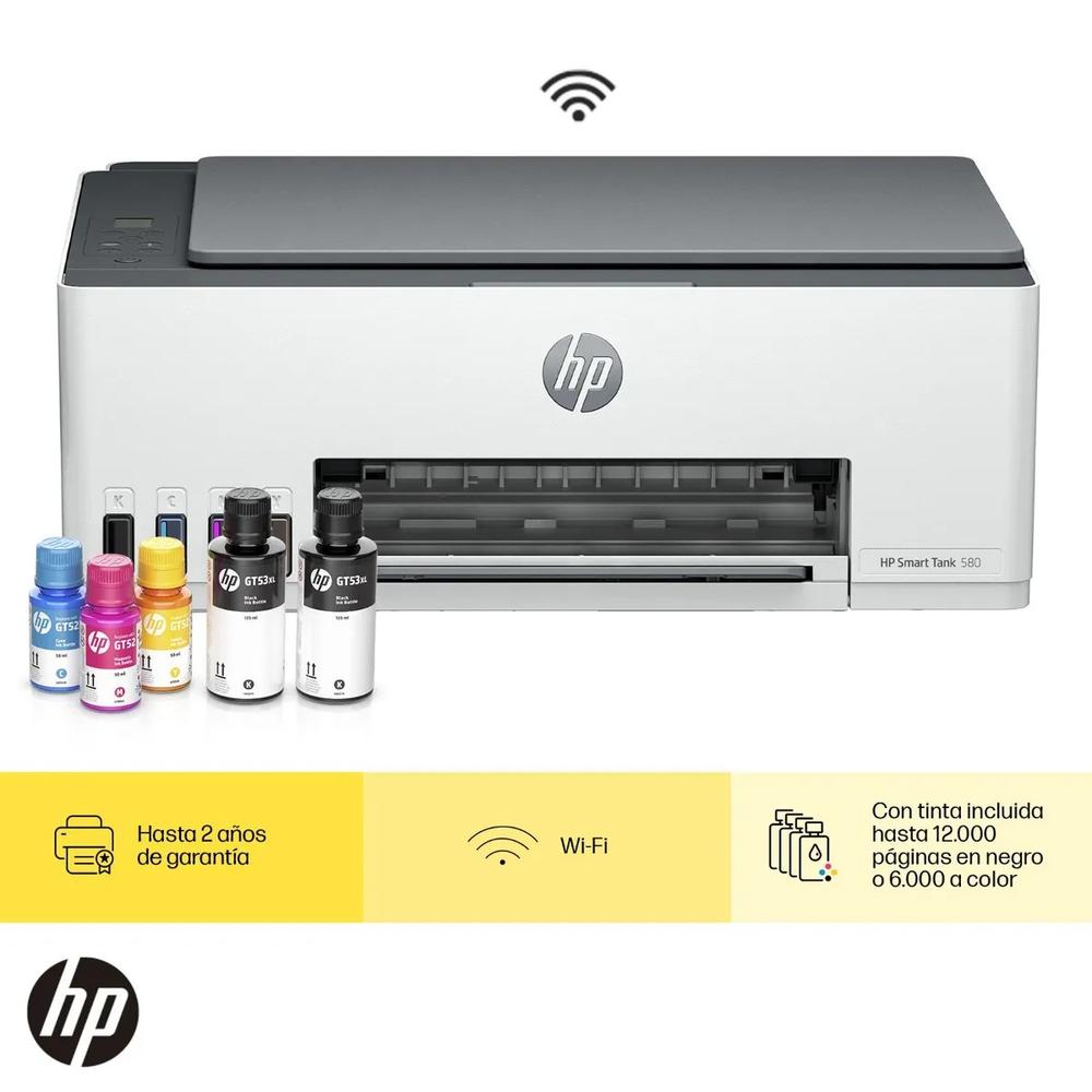IMPRESORA MULTIFUNCIONAL HP SMART TANK 585 TINTA CONTINUA, COLOR, WI-FI, SMART APP, ESCANER (1F3Y2A)