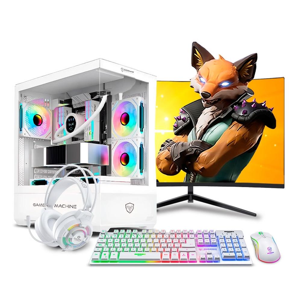 COMPUTADORA PC GAMER DRACO RGB RYZEN 5 5500 8GB 500GB 24" RTX3050 6GB