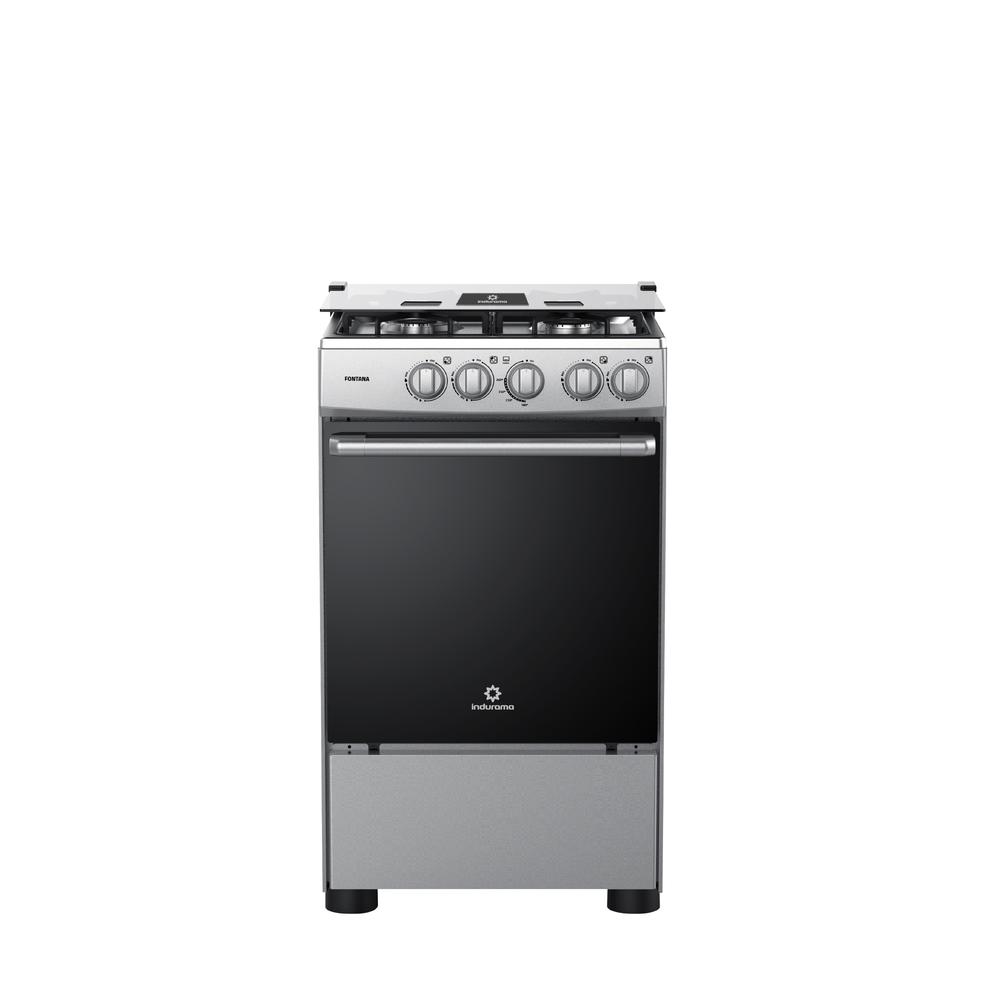COCINA A GAS INDURAMA 4 QUEMADORES FONTANA GRIS