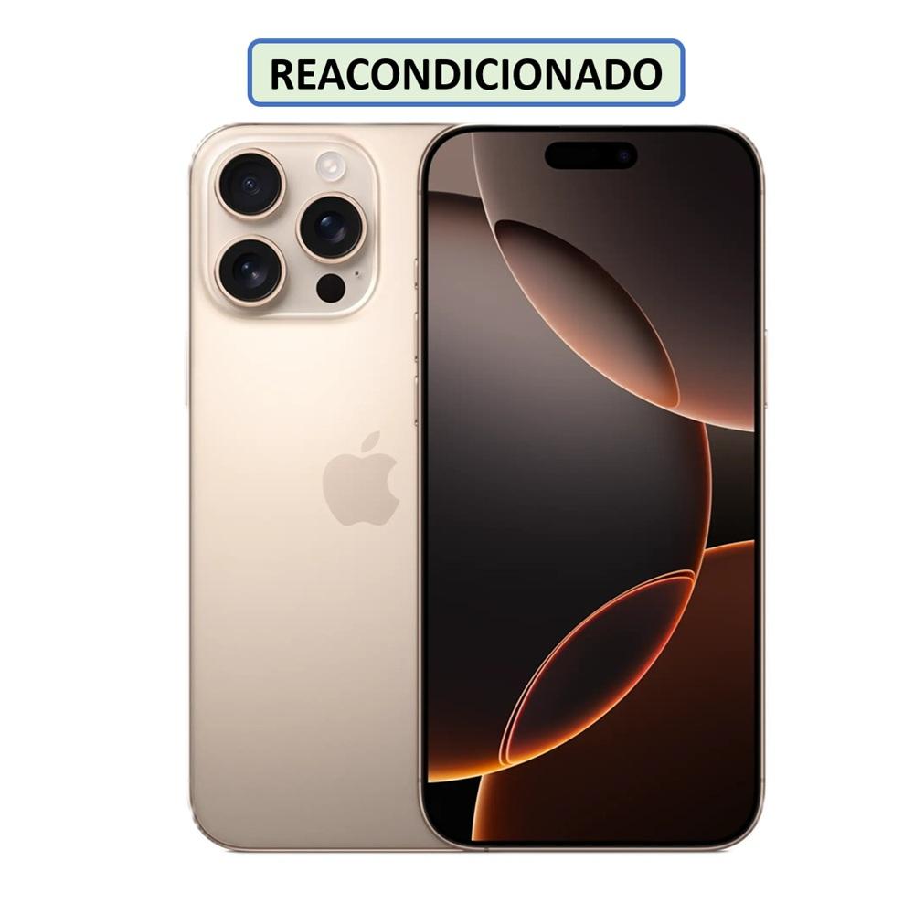 CELULAR IPHONE 16 PRO ESIM 128GB 8GB DESERT-TITANIUM (REACONDICIONADO)
