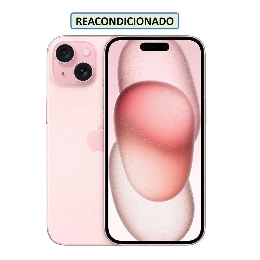 CELULAR IPHONE 15 ESIM 128GB 6GB ROSADO (REACONDICIONADO)