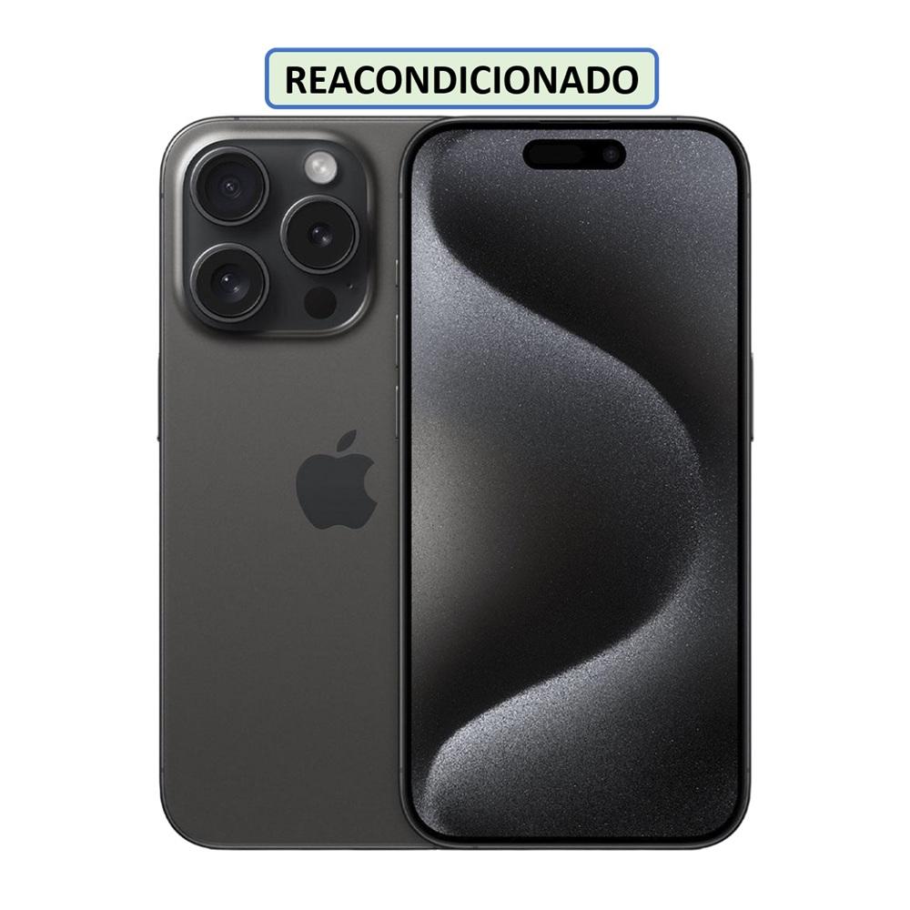 CELULAR IPHONE 15 PRO ESIM 256GB 6GB NEGRO TITANIO (REACONDICIONADO)