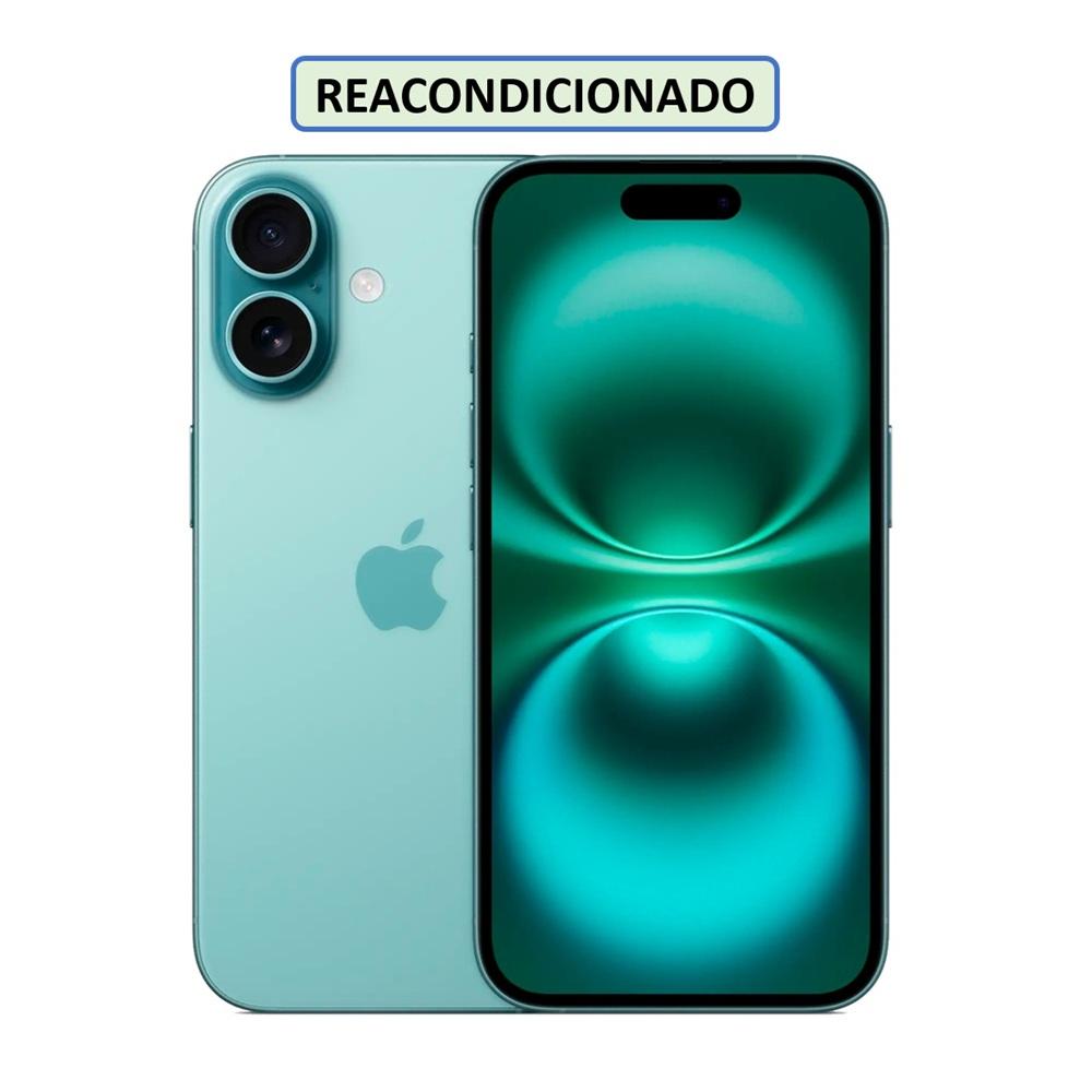 CELULAR APPLE IPHONE 16 ESIM 128GB 8GB TEAL (REACONDICIONADO)