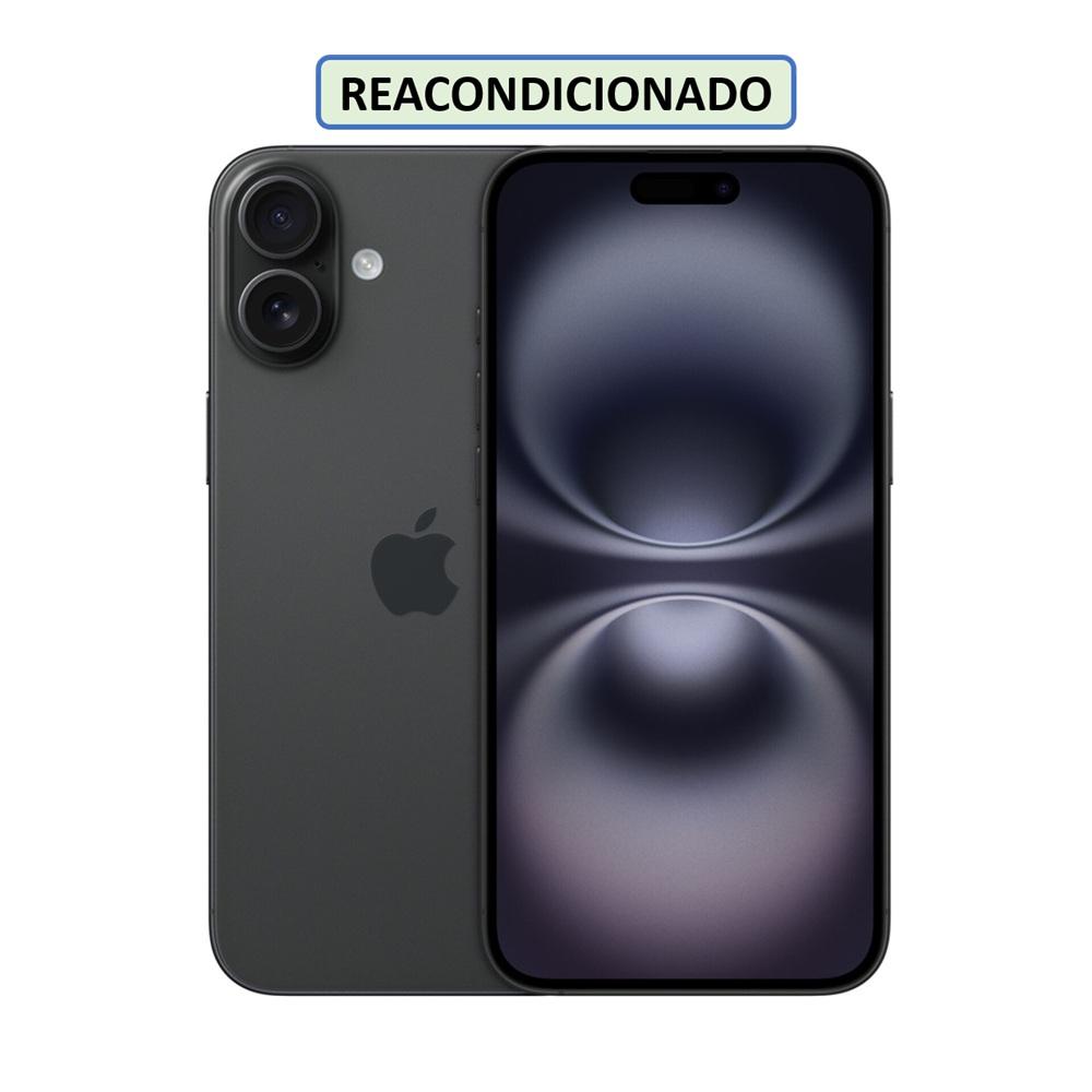 CELULAR APPLE IPHONE 16 PLUS ESIM 128GB 8GB NEGRO (REACONDICIONADO)