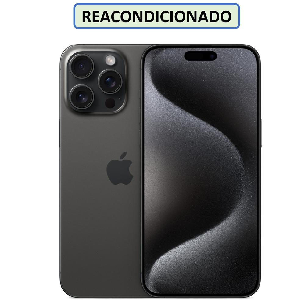 CELULAR IPHONE 15 PRO ESIM 256GB 8GB NEGRO TITANIO (REACONDICIONADO)