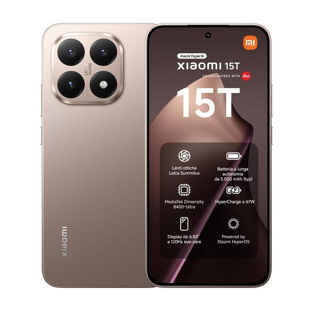 CELULAR XIAOMI 15T WITH LEICA 512GB 12GB OROROSA