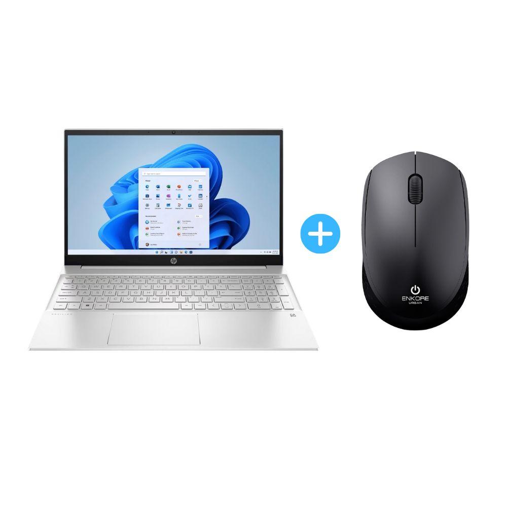 COMBO LAPTOP HP PAVILION 15-EG2506LA 15,6" INTEL CORE I7  + MOUSE ENKORE URBAN 2.4GHZ EKM 203K