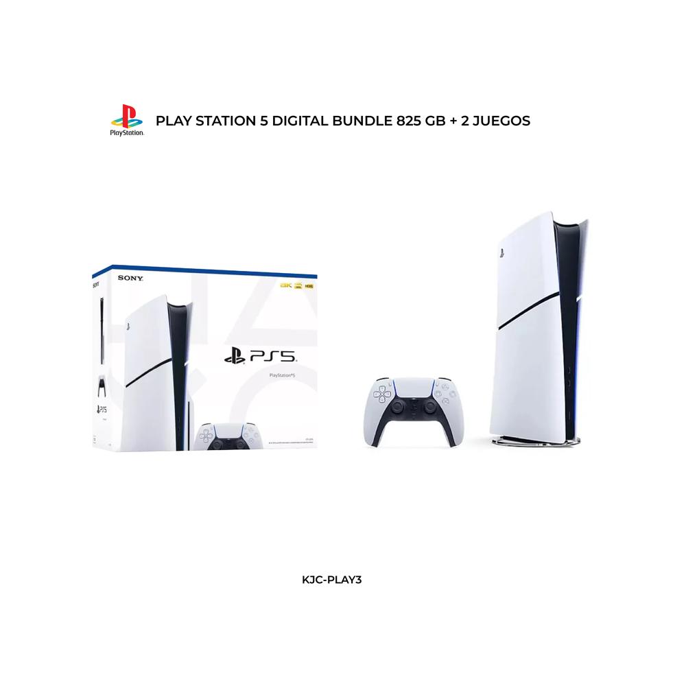 PLAY STATION 5 DIGITAL BUNDLE 825 GB + 2 JUEGOS