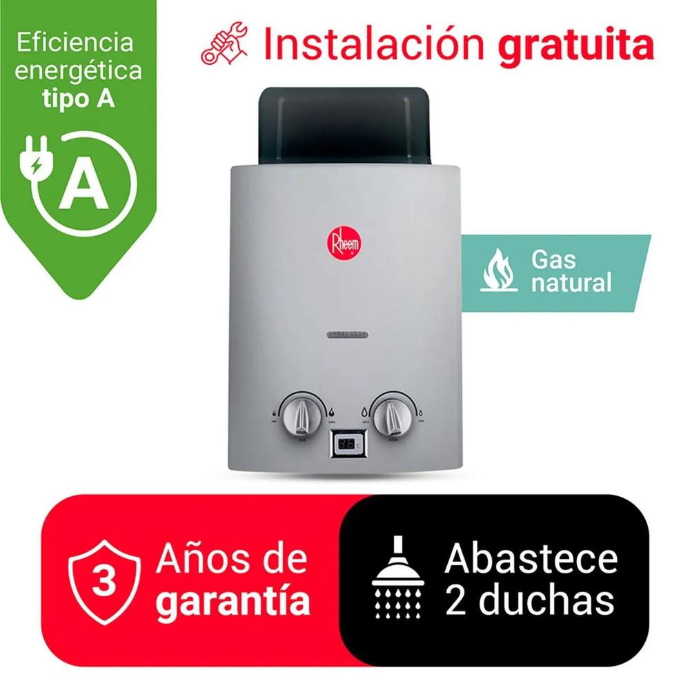 TERMA RHEEM 8 LTS TN + CONEXIÓN