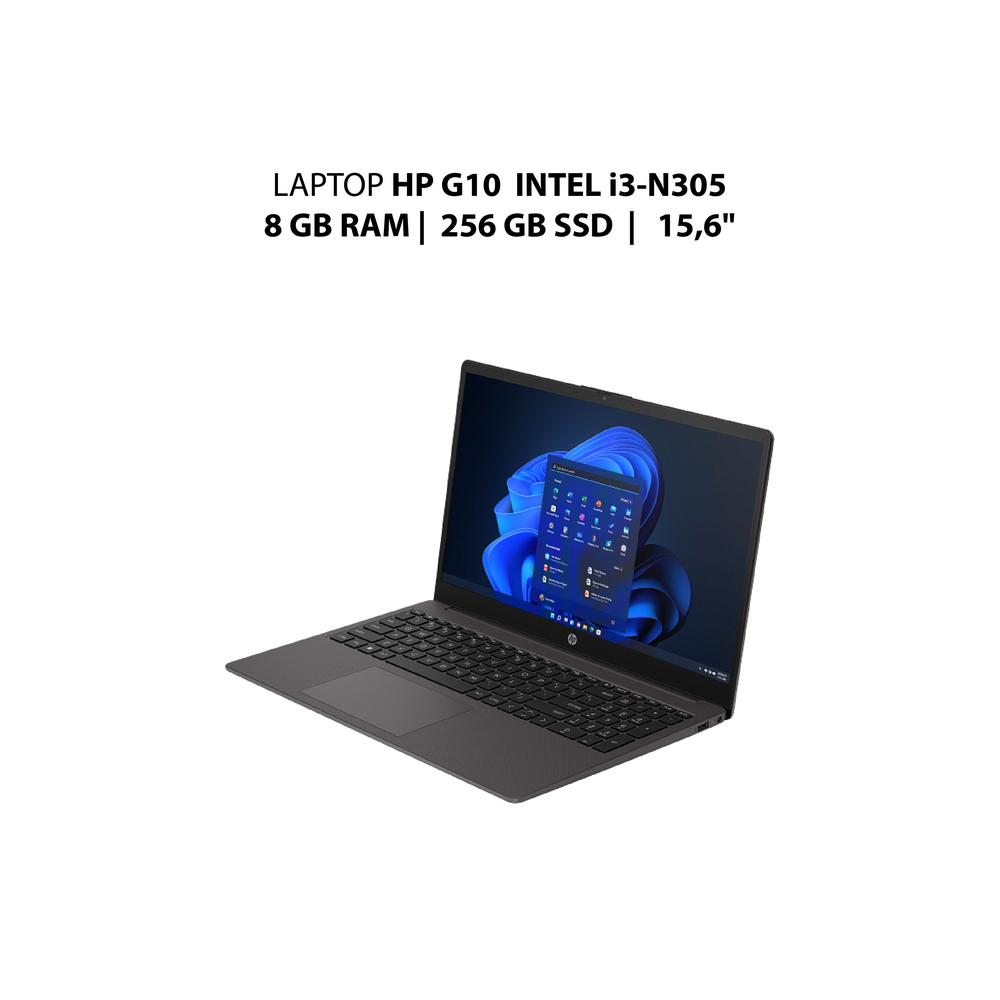 LAPTOP HP G10 - INTEL I3-N305 - 8 GB RAM - 256 GB SSD - 15,6"