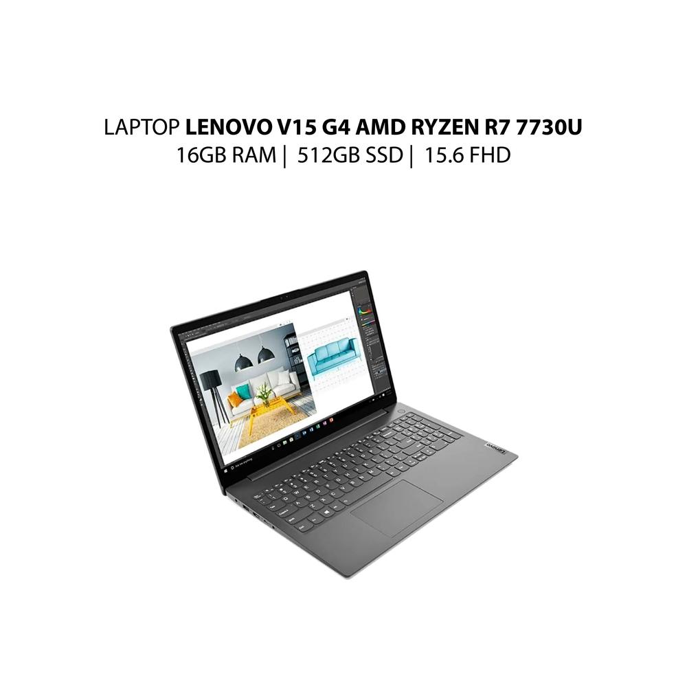 LAPTOP LENOVO V15 G4 AMD RYZEN R7 7730U - 16GB RAM - 512GB SSD - 15.6 FHD