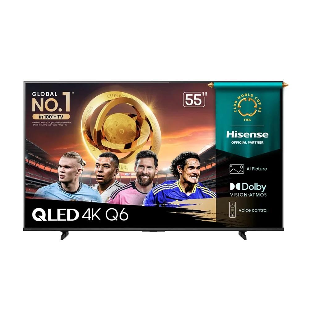 TELEVISOR HISENSE 55 " 55Q6QV QLED 4K UHD (3 840 × 2 160) VIDAA U6