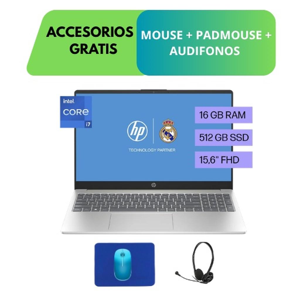 COMBO LAPTOP HP 15-FD0276LA, CORE I7-1355U, 16 GB RAM Y 512GB SSD NVME + ACCESORIOS GRATIS