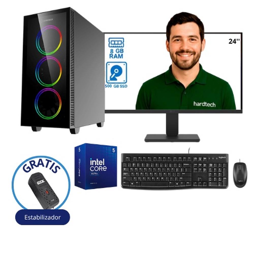 COMPUTADORA DE ESCRITORIO PROCESADOR INTEL CORE 5 ULTRA 225, 8GB RAM, SSD 500GB