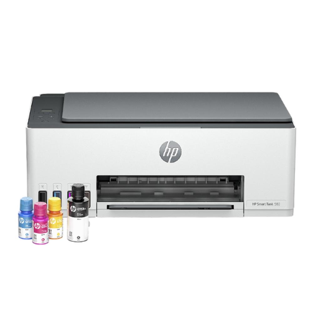 IMPRESORA MULTIFUNCIONAL HP SMART TANK 580, WIFI, BLUETOOTH, USB, COLOR BLANCO Y NEGRO