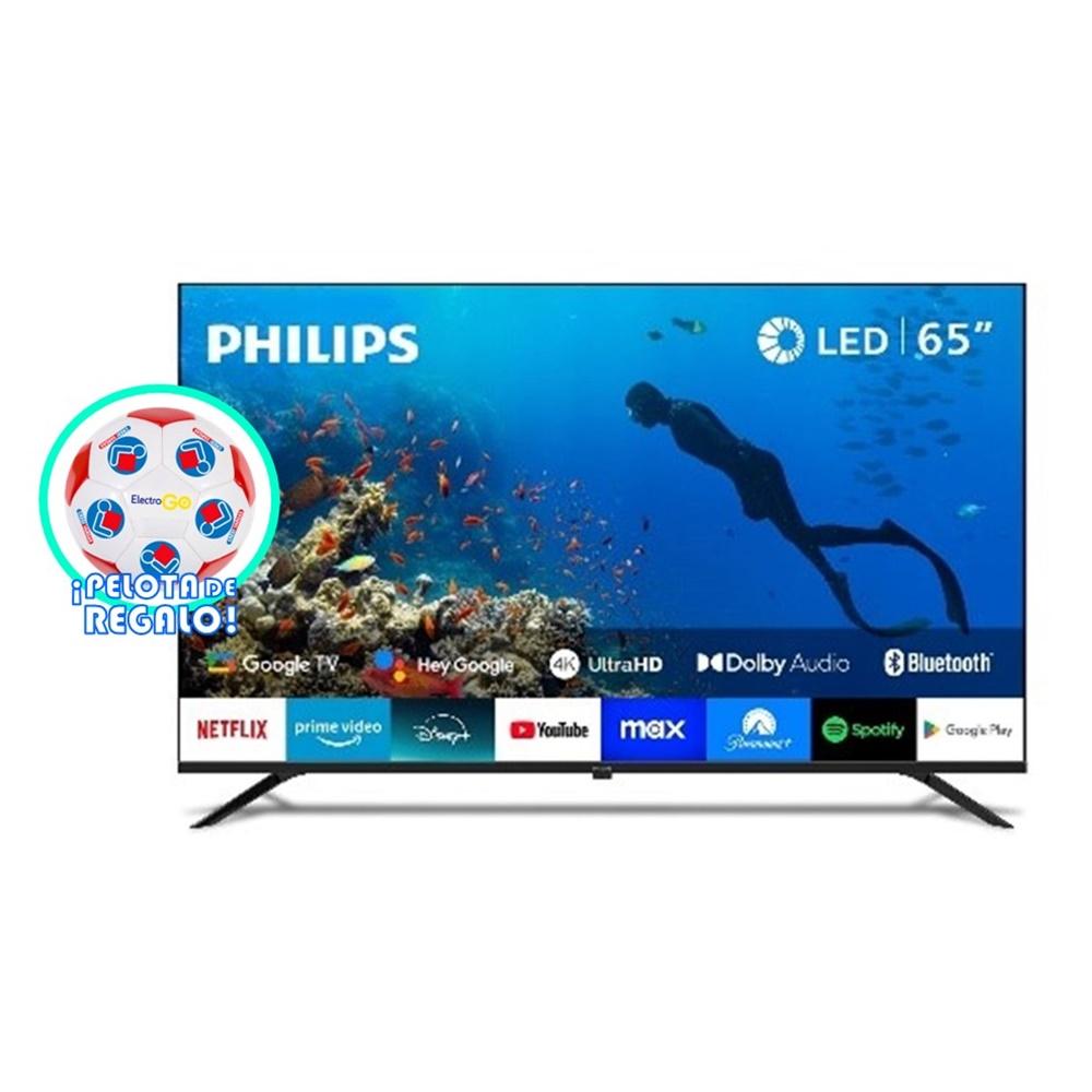 TELEVISOR PHILIPS SMART TV 65" LED 4K GOOGLE TV 65PUD7019 + PELOTA DE REGALO
