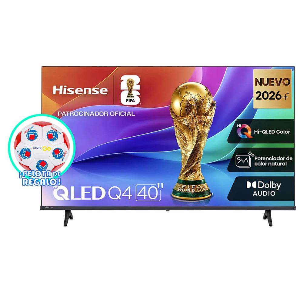 TELEVISOR SMART TV HISENSE 40Q4SV QLED FHD + PELOTA DE REGALO