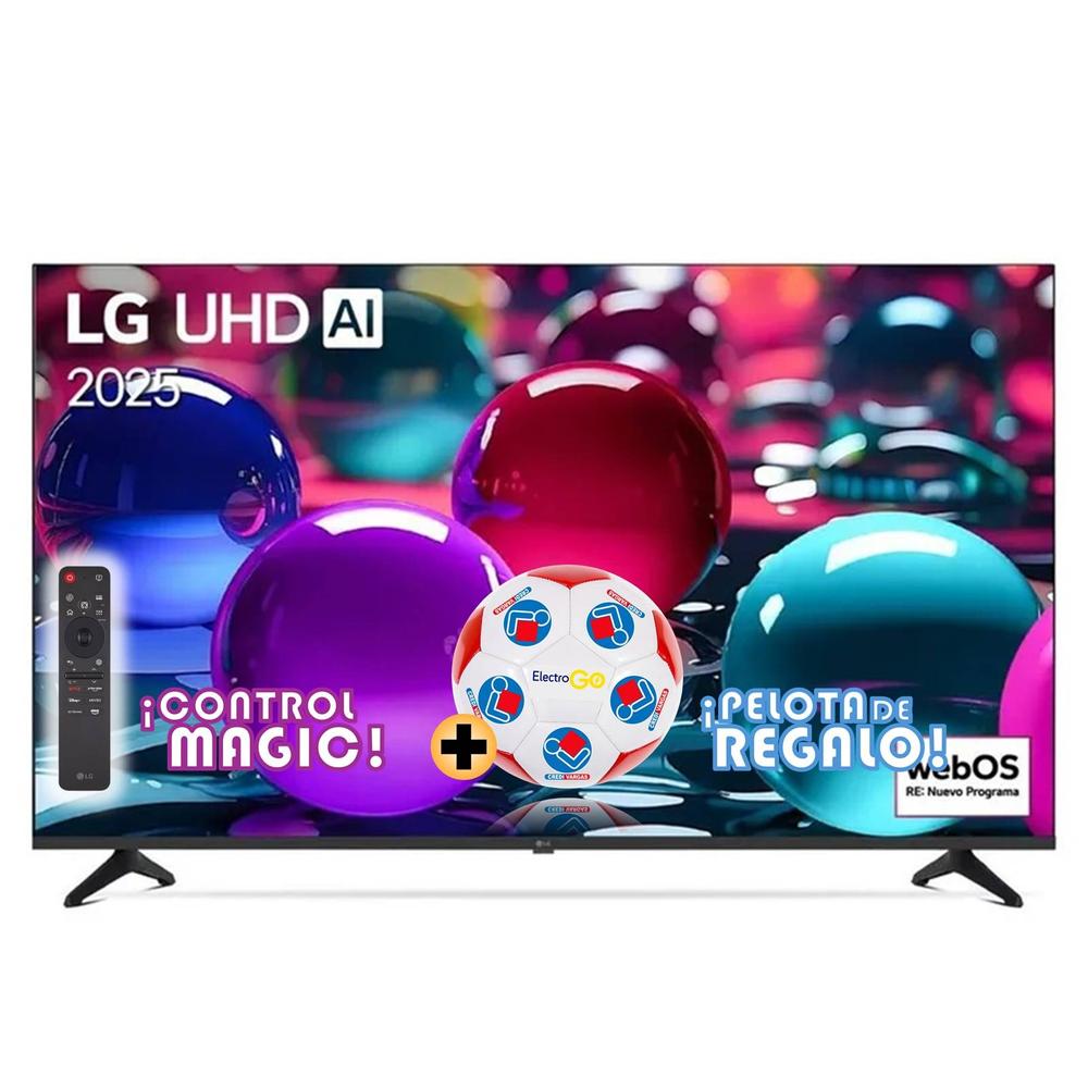 TELEVISOR SMART TV LG 55” 4K UHD CON THINQ AI 55UA7300PSB 2025 + MAGIC + PELOTA GRATIS