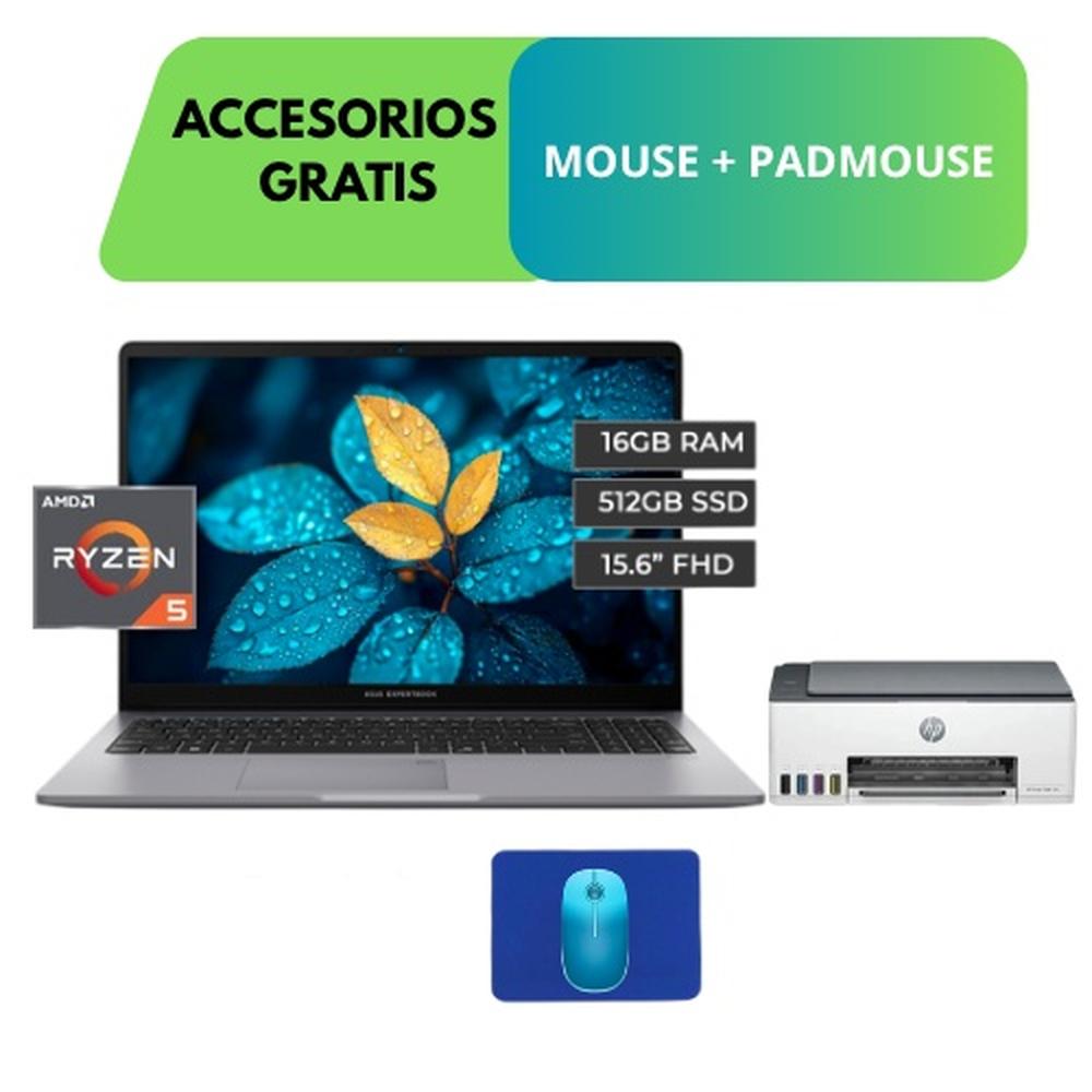 COMBO LAPTOP ASUS PM1503CDA-S70514 + IMPRESORA HP SMART TANK 580 + ACCESORIOS GRATIS