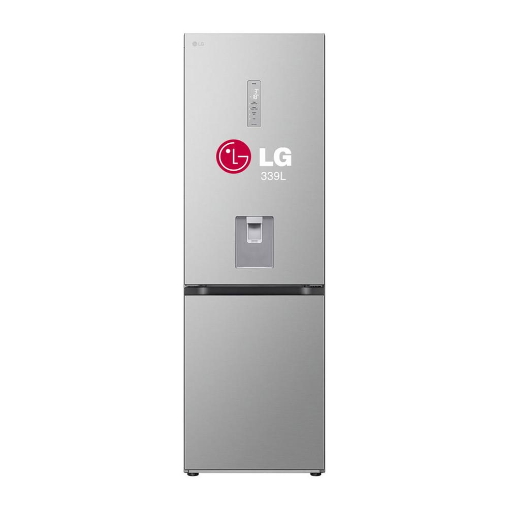 REFRIGERADORA LG BOTTOM FREEZER 339L CON DOOR COOLING+ GB37SPY PLATEADO