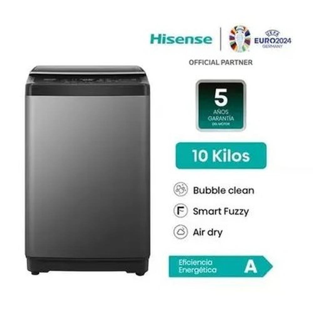 LAVADORA HISENSE CARGA SUPERIOR 10 KG WT3J1023UT GRIS MEDIO