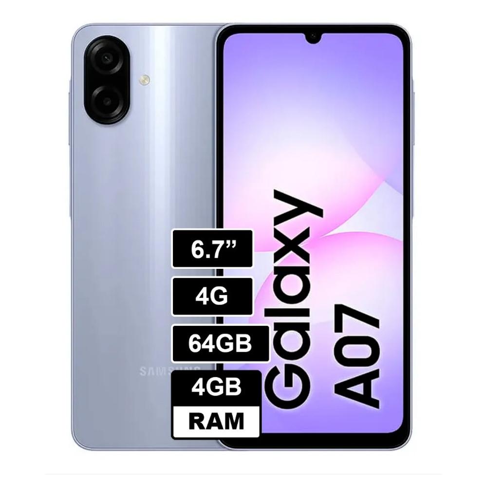 CELULAR SAMSUNG GALAXY A07 4+64GB - LIGHT VIOLET