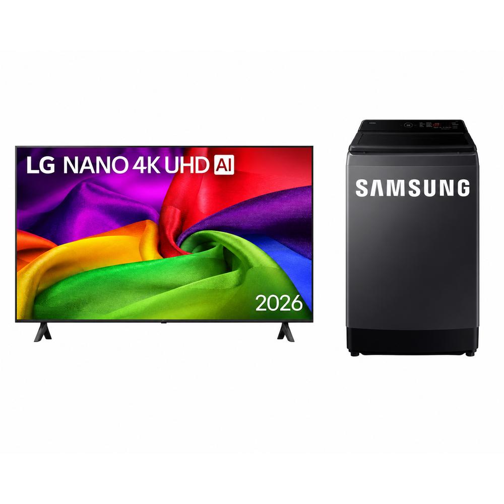 TELEVISOR LED 65 PULGADAS 4K ULTRA HD WEBOS 65NU800BPSB.AWFQ + LAVADORA SAMSUNG 13 KG - WA40F13E4CPE