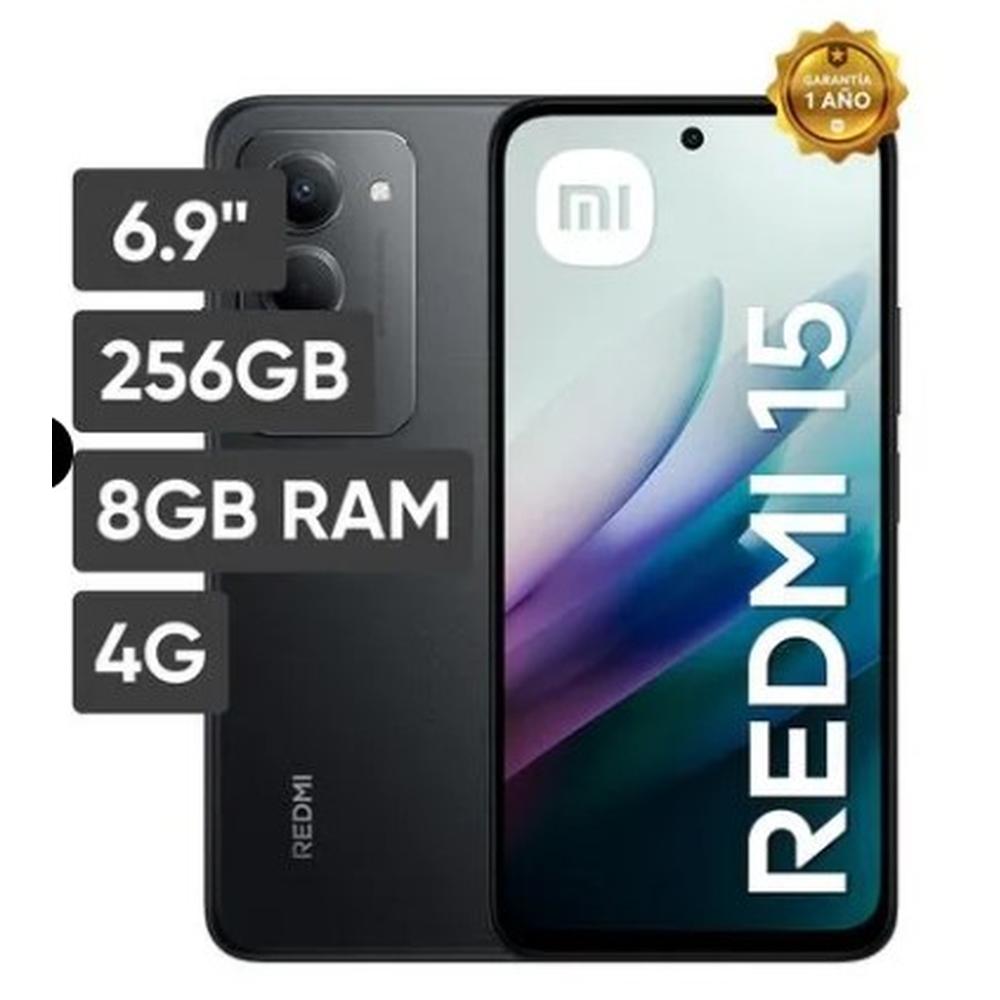CELULAR XIAOMI REDMI NOTE 15 8GB + 256GB NEGRO