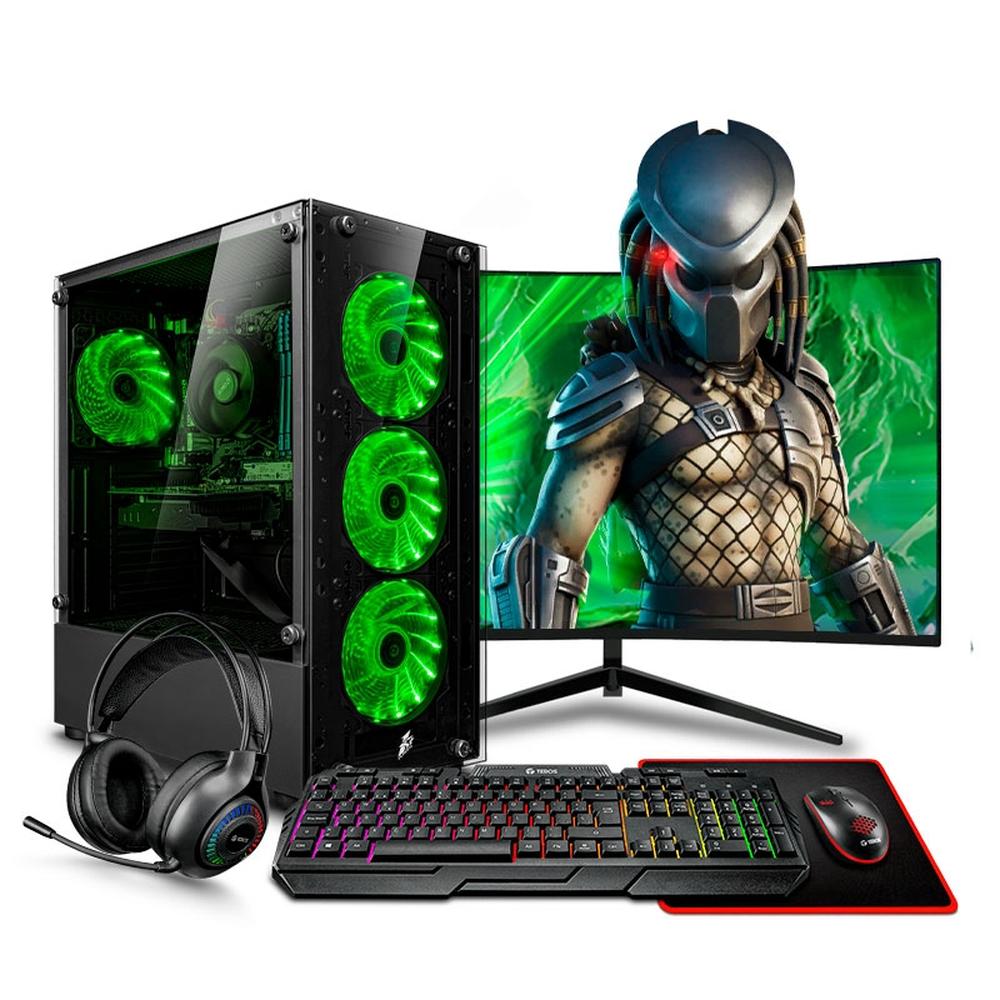 PC GAMER HAKU GREEN RYZEN 5 5600GT SSD 256GB 16GB DDR4 500W