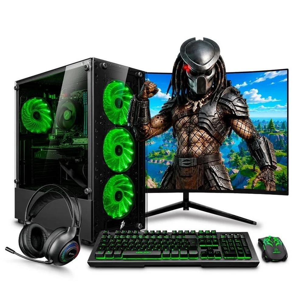 PC GAMER HAKU GREEN RYZEN 5 5600GT SSD 256GB 16GB DDR4 500W