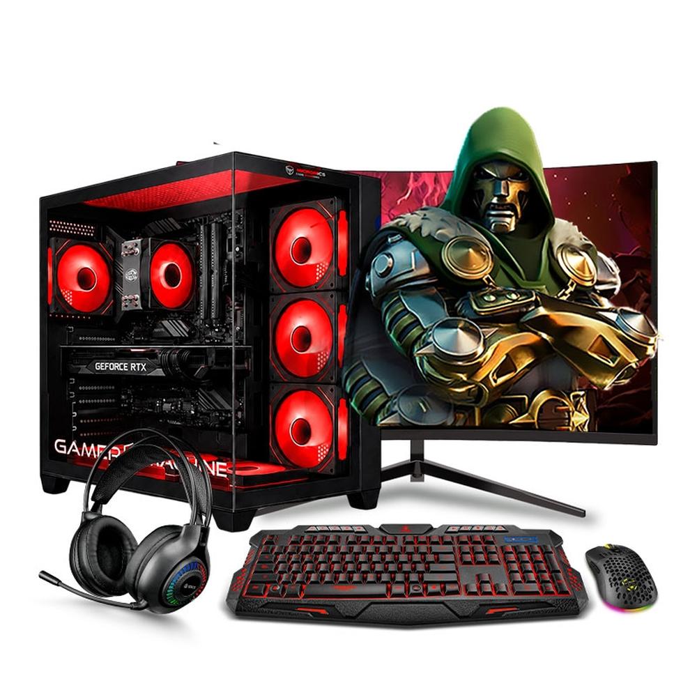 PC GAMER HAKU RED PLUS RYZEN 5 8600G SSD 500GB 16GB DDR55 600W