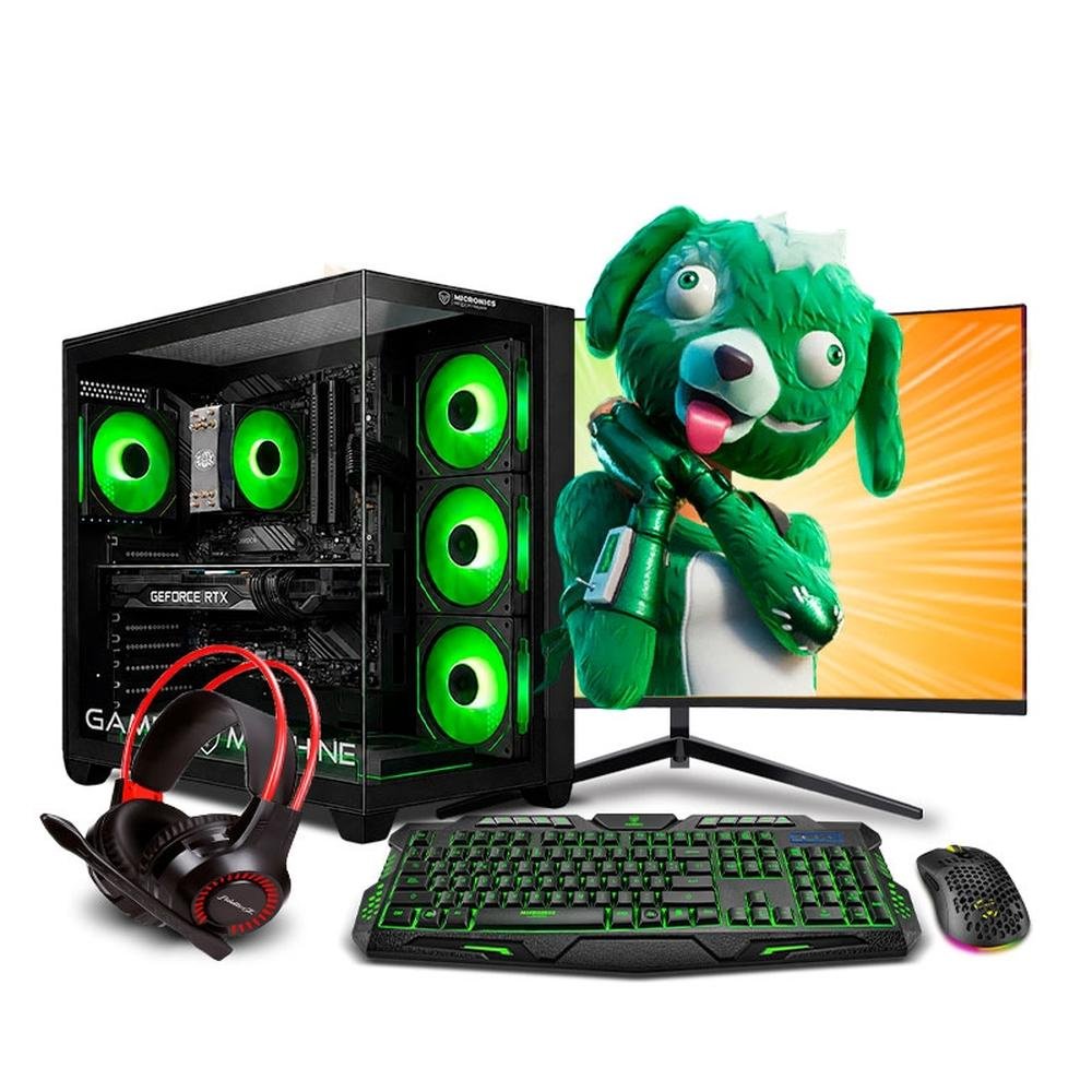 PC GAMER DRACO GREEN CORE I5 12400F 12TH SSD 500GB 16GB DDR4 GTX1050 4GB